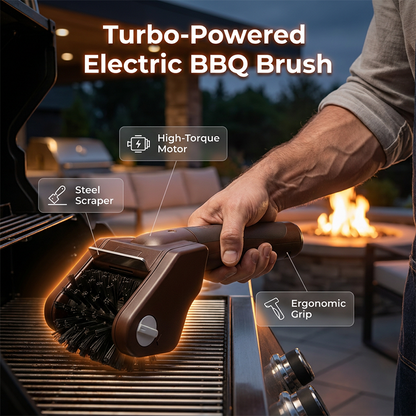 Electric BBQ Grill Cleaning Brush & Barbecue essentials🍢