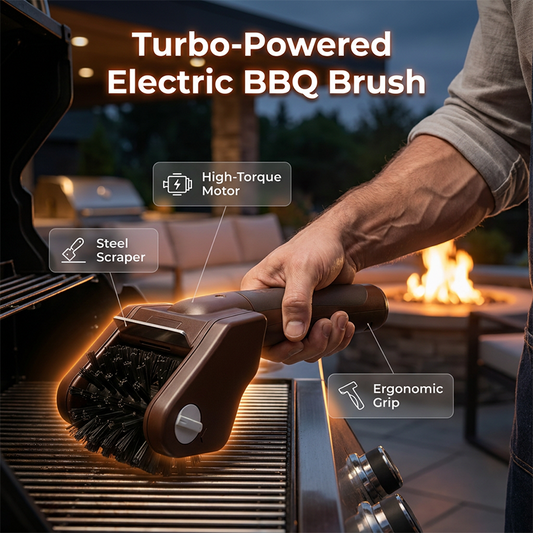 Electric BBQ Grill Cleaning Brush & Barbecue essentials🍢