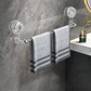 Retractable Suction Cup Towel Bar & Wall-mounted to save space