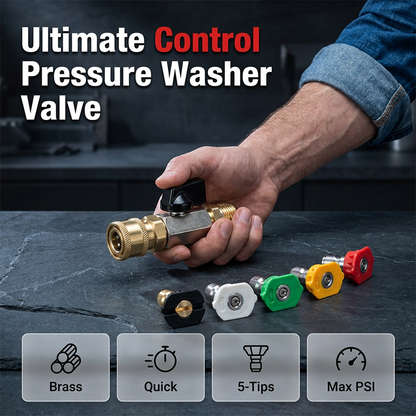 Pressure Washer Quick Connect Shut-Off Valve