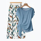 👗 50% OFF NOW!  🔥 Women's Side-Tie Top & Patterned Pants Set