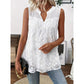 🥳 50% OFF! 🥳 Women’s Chic Floral Lace Sleeveless Shirt
