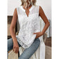 🥳 50% OFF! 🥳 Women’s Chic Floral Lace Sleeveless Shirt