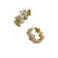 🥳2026 HOT SALE🥳Sparkling Elegant Floral Cluster Hoop Earrings