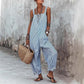 🥳 50% OFF! 🥳 Women's Casual Striped Spaghetti Strap Jumpsuit