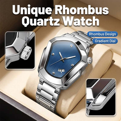 💝Men's Rhombus-Shaped Quartz Watch &🎁 [Practical Gift]🎁