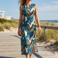 🔥Summer Bestseller🔥 Women's Sleeveless V-Neck Maxi Dress with Side Slit & ✈️ Free delivery
