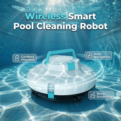 🥳 50% OFF! 🥳 Smart Cordless Pool Cleaner with Powerful Suction