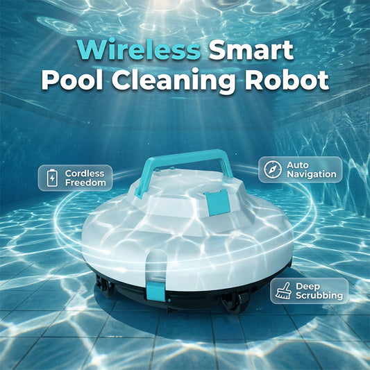🥳 50% OFF! 🥳 Smart Cordless Pool Cleaner with Powerful Suction