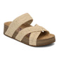 Women's Criss-Cross Woven Strap Wedge Sandals