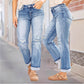 🥳2026 HOT SALE🥳 Women's Casual Ripped Straight-Leg Jeans