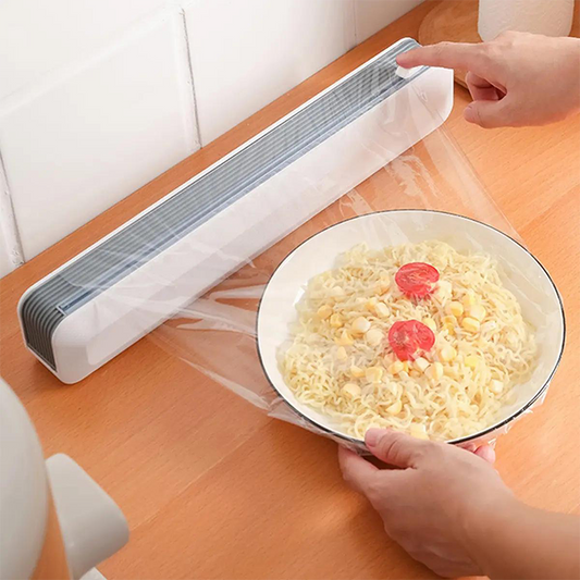 Magnetic Cling Film Dispenser with Slide Cutter