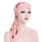 Women's Floral Pre-Tied Head Scarf Turban