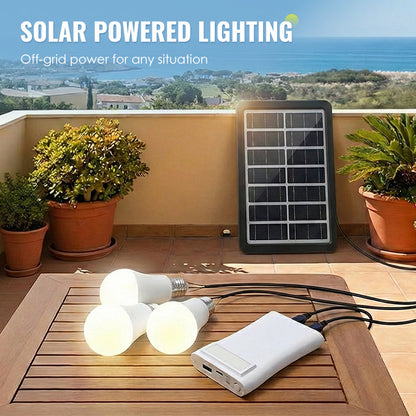 🥳 50% OFF! 🥳 Solar Powered LED Lighting System with 3 Bulbs