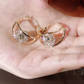 🔥Buy 1 Get 1 Free🔥 Double Hoop Sparkling Zirconia Ball Earrings