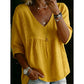 ⚡ LIMITED-TIME 50% OFF! ✨ Women's Casual V-Neck Lace Trim Top