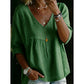 ⚡ LIMITED-TIME 50% OFF! ✨ Women's Casual V-Neck Lace Trim Top