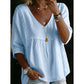 ⚡ LIMITED-TIME 50% OFF! ✨ Women's Casual V-Neck Lace Trim Top