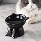 Cute Cat-Ear Design Raised Pet Bowl