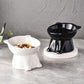 Cute Cat-Ear Design Raised Pet Bowl