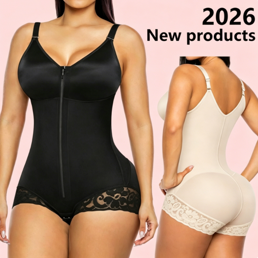 🔥50% OFF!!  & Women's Tummy Control Zip-Up Shapewear Bodysuit & ✈️ free shipping