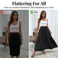 🥳2026 HOT SALE🥳 Women's High-Waist Smocked A-Line Maxi Skirt