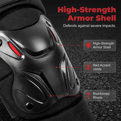 Motorcycle Knee and Elbow Protector Set