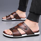 🔥50% OFF!!  and✈️ free shipping🔥 Men's Faux Leather Slip-On Sandals