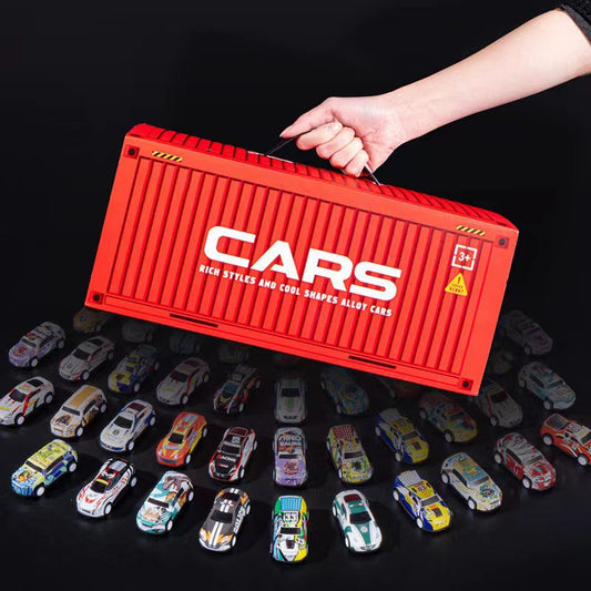 ✈️ Free Shipping🔥 48 Mini Pull-Back Cars with Built-In Garage Set 🔥50% OFF!!🔥