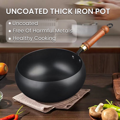 🔥50% OFF!🔥 Uncoated Thick Iron Pot✈️ Free Shipping