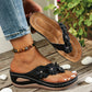 🥳 50% OFF! 🥳 Women's Floral Wedge Thong Sandals