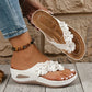 🥳 50% OFF! 🥳 Women's Floral Wedge Thong Sandals
