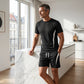 🔥50% OFF!🔥 Men's Waffle Knit T-Shirt & Shorts Set ✈️Free Shipping