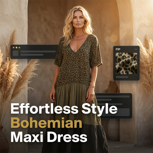 🔥50% OFF!🔥 Bohemian Leopard Print Tiered Maxi Dress✈️Free Shipping