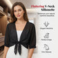 Women's Elegant Chiffon Tie-Front Cropped Top