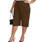 Women's Casual Comfortable Elastic Waist Capri Pants