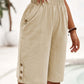 Women's Casual Comfortable Elastic Waist Capri Pants