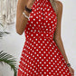 🔥Summer Bestseller🔥Women's Polka Dot Halter Neck Dress✈️ Free Shipping