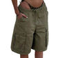 Women’s Retro Style Loose Cargo Shorts