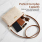 Women's Woven Straw Shoulder Clutch Bag