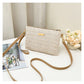 Women's Woven Straw Shoulder Clutch Bag