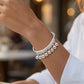 🥳 50% OFF! 🥳 Adjustable Silver Bell Charm Bangle Bracelet