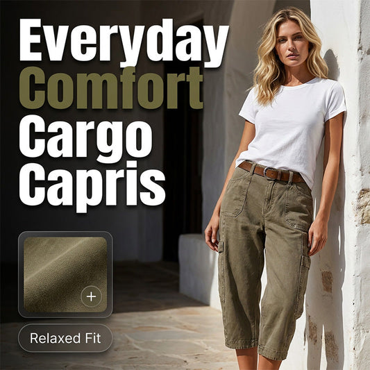 🔥50% OFF!🔥 Relaxed Casual Cargo Capris✈️Free Shipping