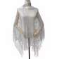 Women’s Hollow-Out Fishnet Tassel Poncho