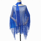 Women’s Hollow-Out Fishnet Tassel Poncho
