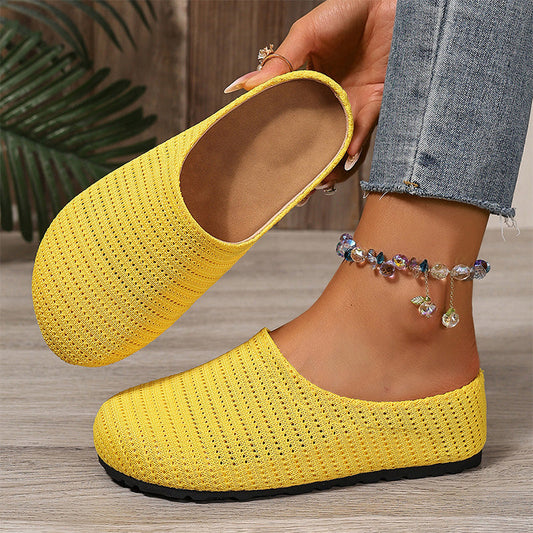 🔥Summer Bestseller🔥 Women's Breathable Knit Slip-On Mules