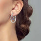 🥳2026 HOT SALE🥳 Celestial Double Layer Hoop Earrings