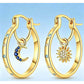 🥳2026 HOT SALE🥳 Celestial Double Layer Hoop Earrings