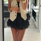 🔥Summer Bestseller🔥Chic Pleated Lace Trim Mini Skirt
