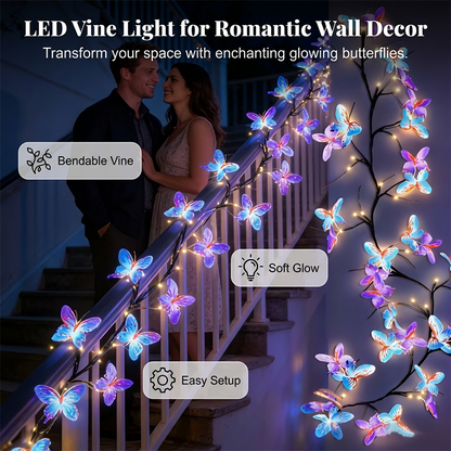 🥳 50% OFF! 🥳Romantic Butterfly Vine LED Lights